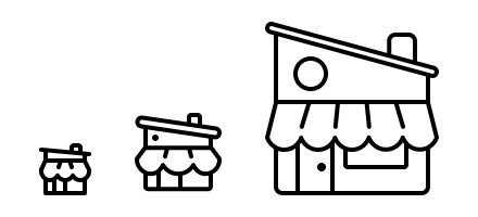 아이콘 사이즈 예시