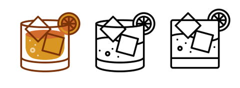 아이콘 유형 비교