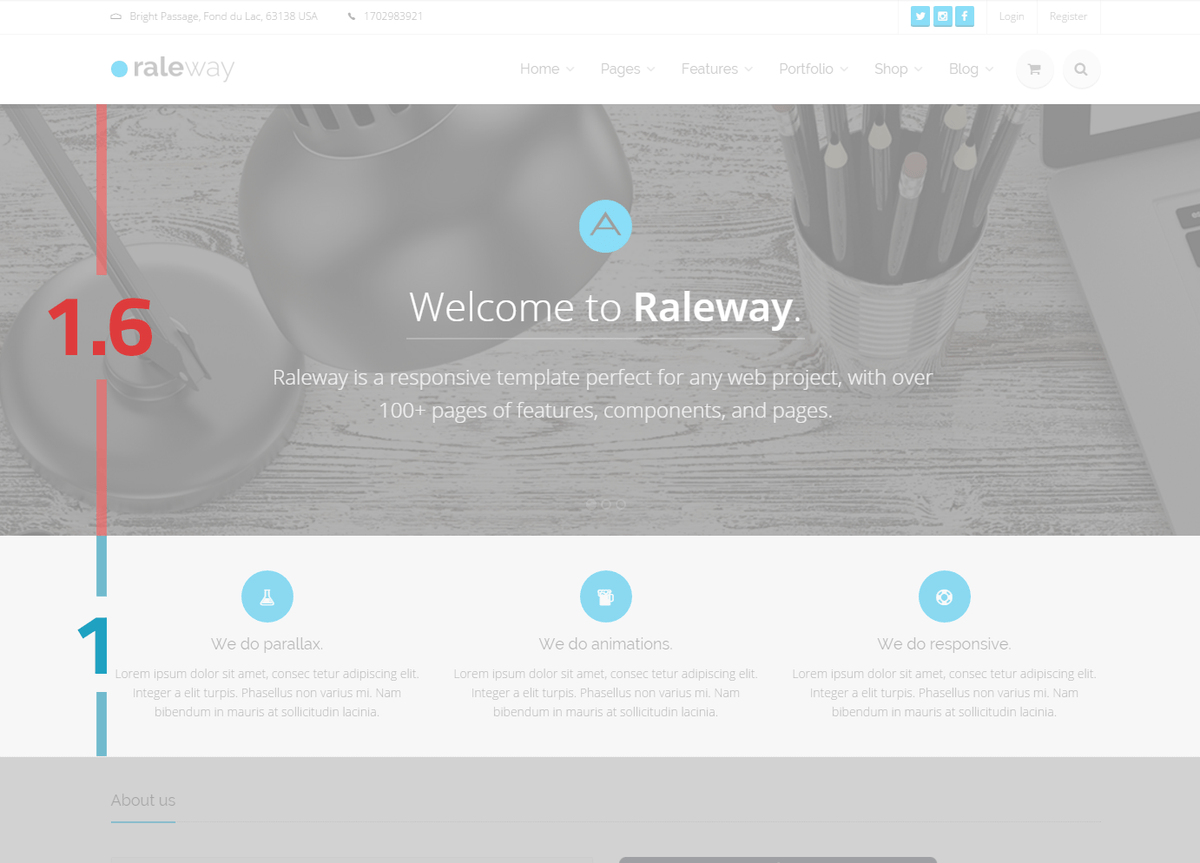 원페이지 레이아웃