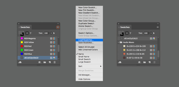 포토샵 색상 견본
