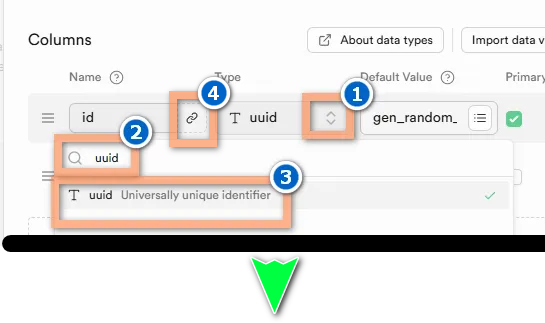 4번까지 진행하면 우측사이드 패널이 열린다. 아래와 같이 선택한다.